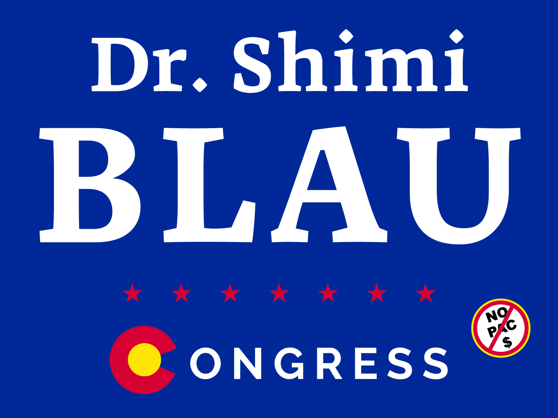 Dr. Shimon Blau for Congress campaign logo